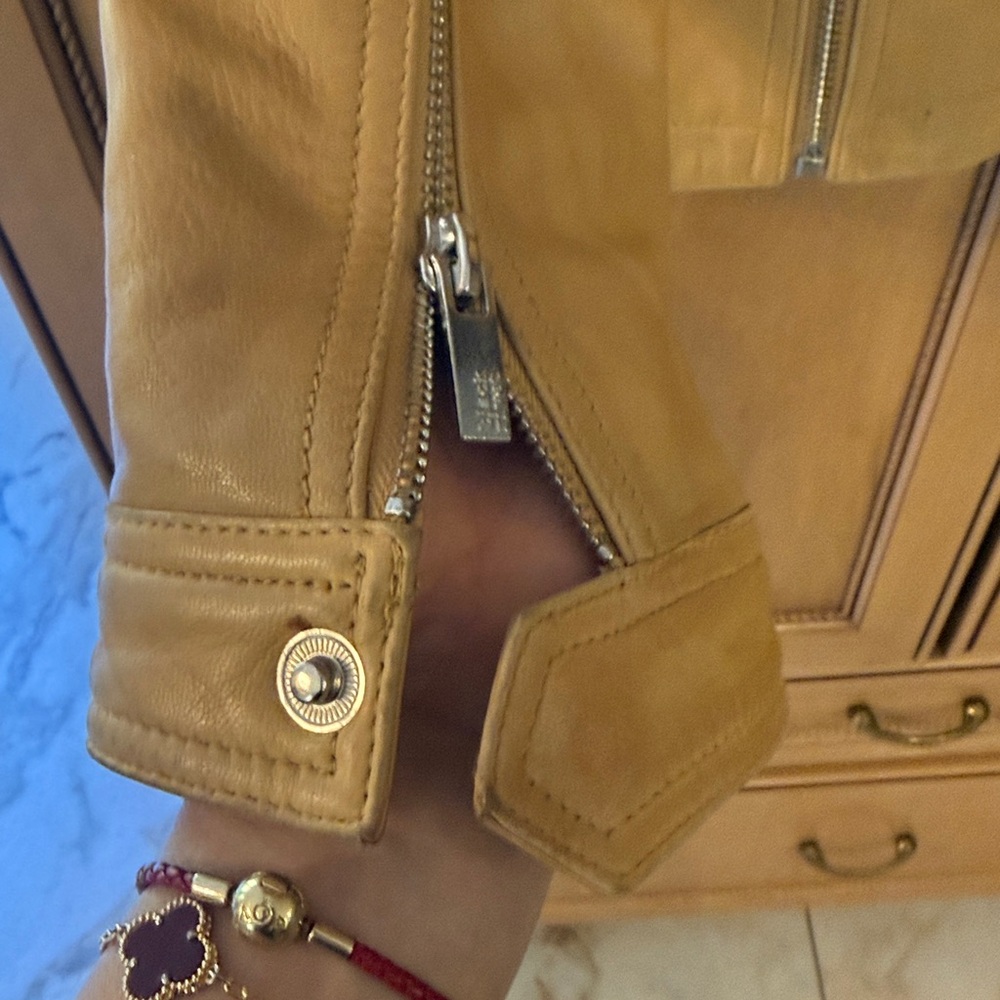 Wilson Leather / Black Rivet Light Brown Leather Jacket - Picture 6 of 12